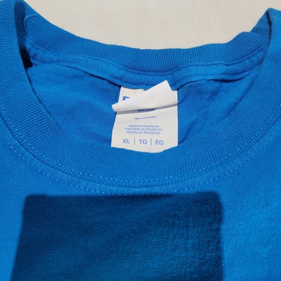 Graphic Print Aqua Tee Shirt T-shirt Crewneck Camp Sunshine Escape Room Casino - Picture 7 of 8